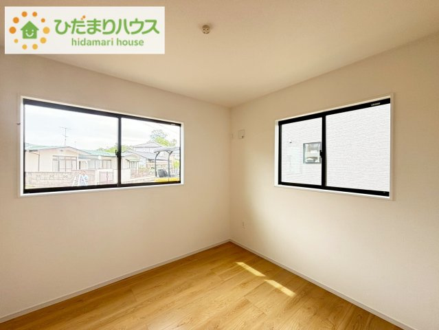 いわき市平中山1期　新築戸建　1号棟の洋室|お掃除しやすく、清潔感を保てるのでダニも発生しにくいフローリング♪