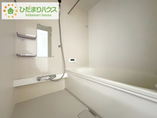 いわき市平中山1期　新築戸建　1号棟の浴室|大人が足を伸ばしても十分な広さ！一人でゆっくりくつろぐ時間も大切です！