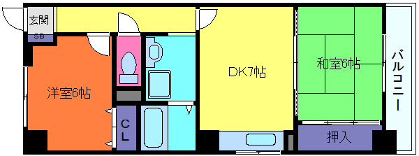 グレードタイム六甲の間取り