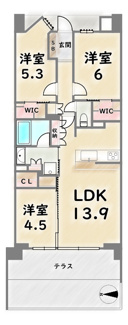 【間取り】 | デュオヒルズ京都桂川