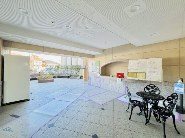 サンクレイドル高崎ガーデンコートのエントランス|高級感溢れるエントランスホール