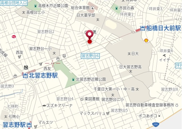 メゾン北習志野の地図|★案内図★