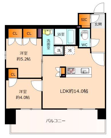 【間取り】 | メトライズ森ノ宮中央