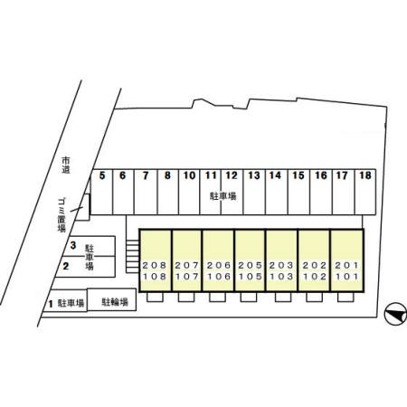 ステラコートの区画図