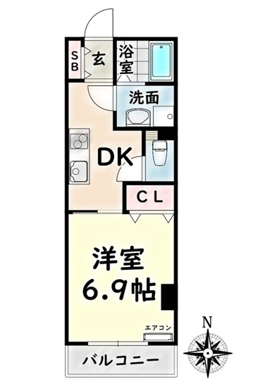 【間取り】 | La Veriteノムラ大喜新町【名古屋市賃貸・宅配ボックス】
