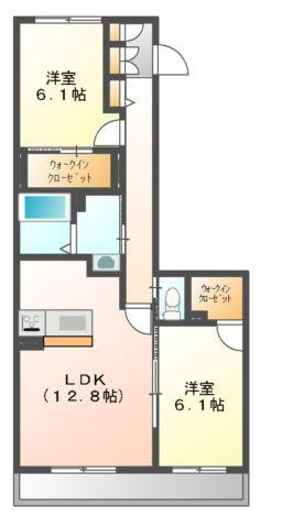 シャーメゾンガーデンズ田中の間取り
