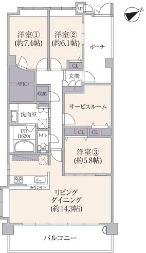 【間取り】 | グリーンコート藤が丘イクシーズ | 販売価格　４，９９９万円　間取り３ＳＬＤＫ　（ご見学可能ですのでお気軽にお問合せ下さい）