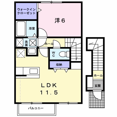 クラールの間取り