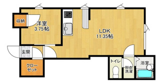 【間取り】 | コスモハイツ 6