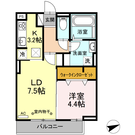オッツ梅満の間取り