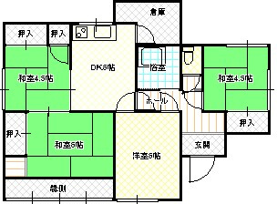 【間取り】 | 岡崎貸家