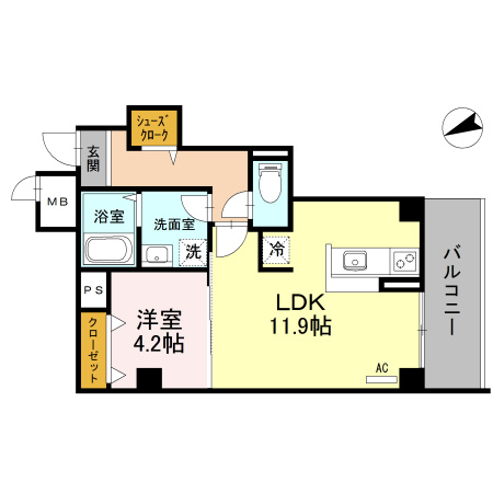 パラストＫＳの間取り