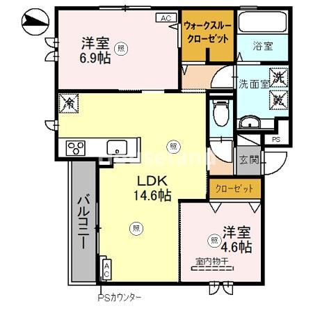 D-ROOM尾崎丁の間取り