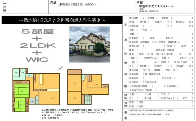 中古戸建　深谷市東方3650-5のその他