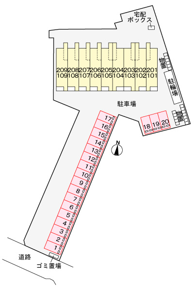 メゾン・デュ・レの区画図
