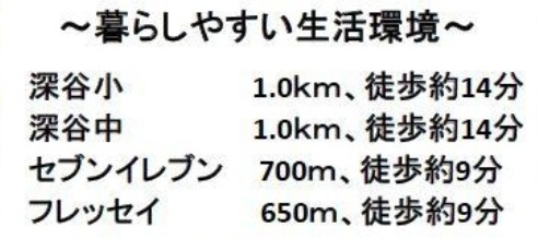 中古戸建　深谷市稲荷町北6-10の周辺