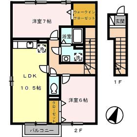 【間取り】 | ボヌール･ＳＮ　A棟
