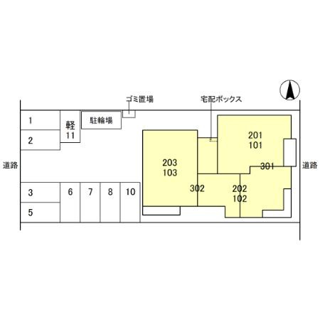 レクエルドの駐車場