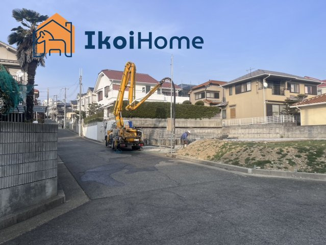 明石市朝霧台24-1期　3号地　土地の前面道路含む現地写真|●年中無休：当日予約可●更地につき解体費用不要です。
