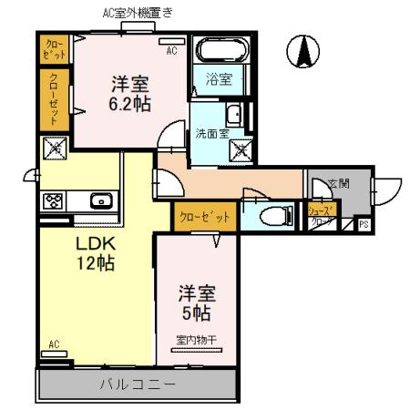 cozy　courtの間取り