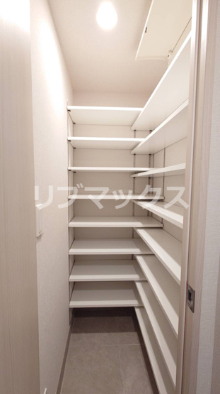 Shoes in closet