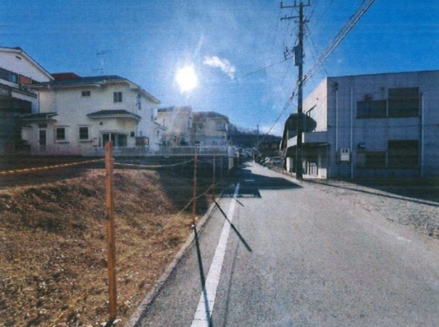 あきる野市牛沼・全1区画 売地の前面道路含む現地写真