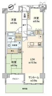 【間取り】 | ロイヤルアーク甲子園フローレス
