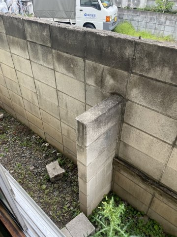 第二朝日荘のバルコニー