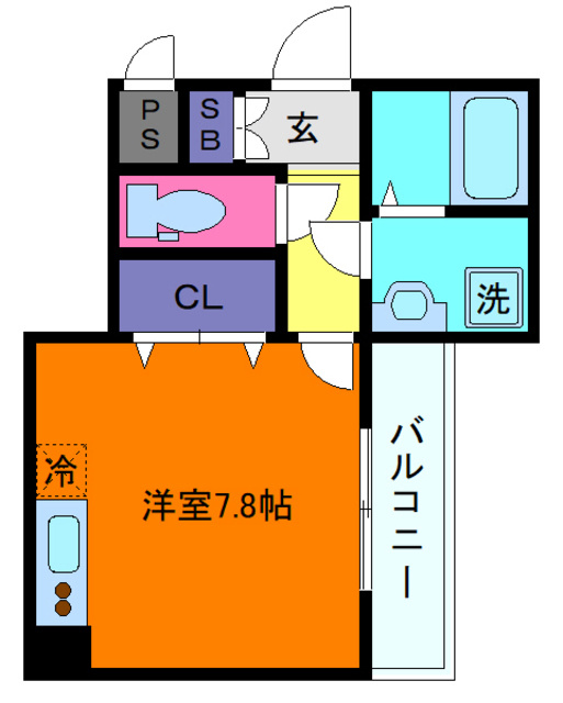 スリージェ住吉本町の間取り