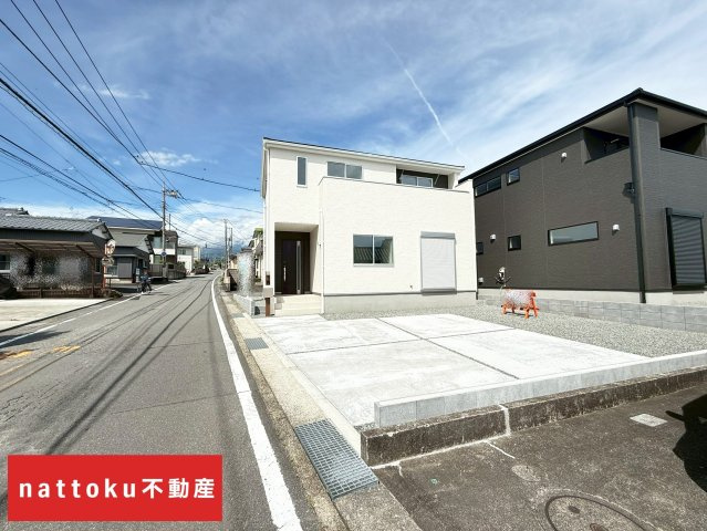 富士宮市万野原新田新築戸建  全３棟  １号棟の前面道路含む現地写真|現地撮影