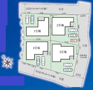 【区画図】 | 南城市玉城糸数3期（全4棟）1・2号棟 | ※残り1・2号棟
