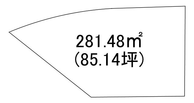 小田原売地の土地図