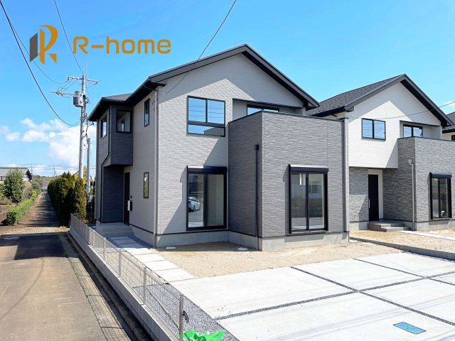 龍ケ崎市長山6期　新築戸建て　1号棟の外観|ご予約を頂ければ、『平日』はもちろん『早朝』や『夜間』もご見学可能です♪お気軽にお申し付けください♪