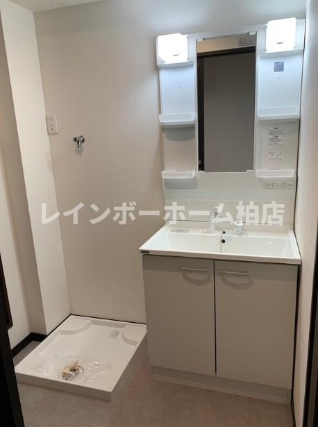 担当エリアのルームアドバイザーが直接対応いたしますの洗面所|スペースが確保できる洗面所です