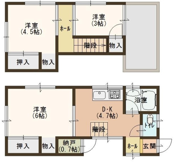 【間取り】 | 泉が丘２丁目　中古戸建　収益