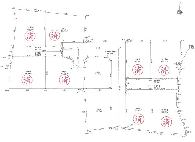 ガーデンパーク稲荷山の区画図