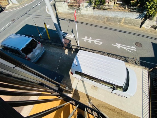 北西北東角地　佐倉市城中古戸建の前面道路含む現地写真