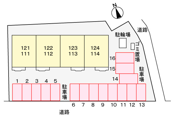 リヴィエールの駐車場|駐車場