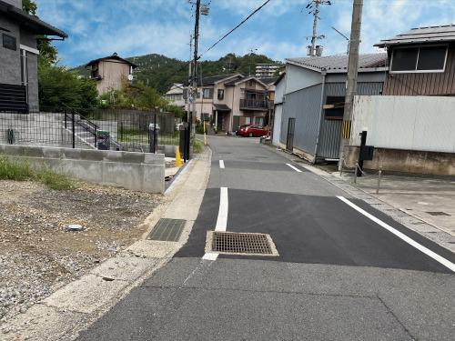 大北山原谷乾町 土地の前面道路含む現地写真