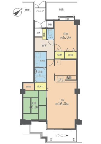 【間取り】 | ダイアパレス高須