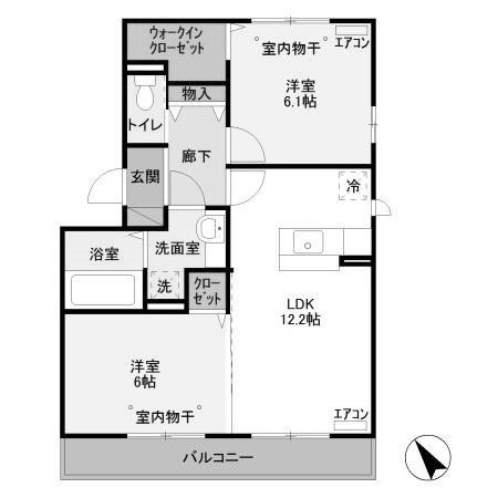 【間取り】 | グレイス Ｂ