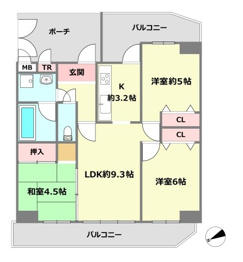 フレクサンス尼崎西本町の間取り