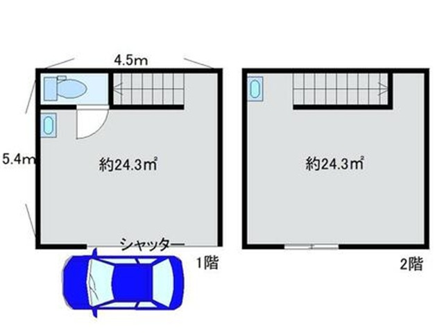 【間取り】 | 山科区小山北林町　中古倉庫