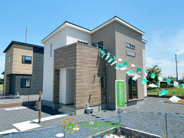 ワイウッドコート羽生市加羽ヶ崎第1期　新築一戸建て　03の外観|ツートーンカラーでお洒落な外観です！