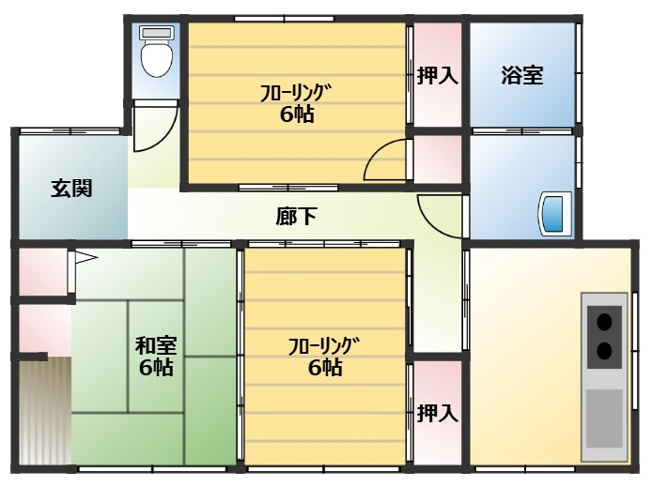 【間取り】 |  上益城郡甲佐町芝原 | ☆間取り図☆