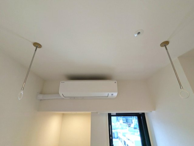 クラリティア浅草橋の設備|7.2帖洋室、取り外し可能な室内物干し設備付きです