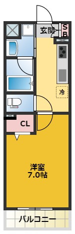 【間取り】 | アムール千原 | 間取りです。