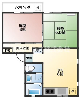 【間取り】 | MGM NAKANOSHIMA　B棟　