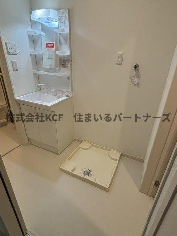 アルテ久留米の洗面所|広い洗面スペース
