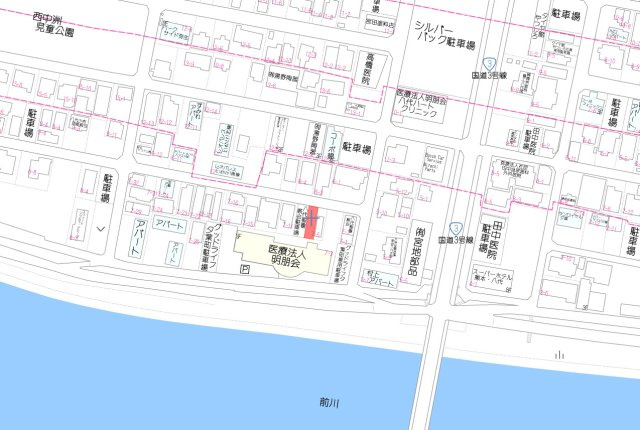 夕葉町　売土地の地図